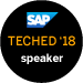 SAP TechEd 2018 Speaker