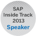 SAP InsideTrack 2013 Speaker