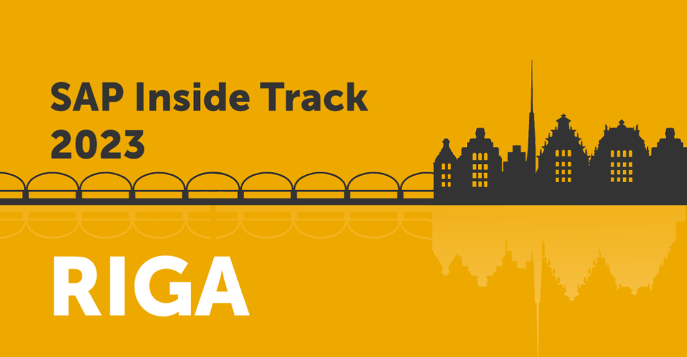 🇱🇻 Inviting you all to SAP Code Jam, SAP Stammtisch and Inside Track in May 2023