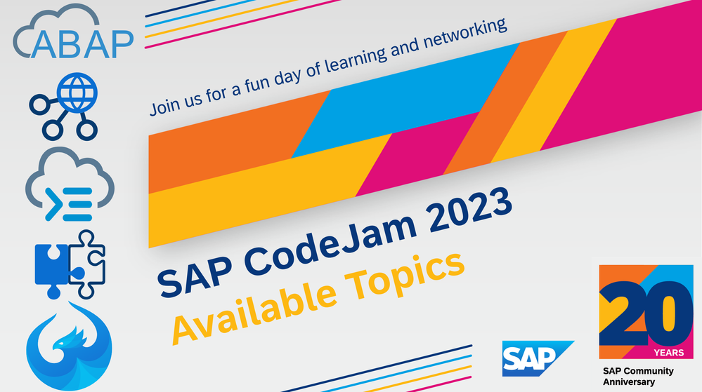 SAP CodeJam Topics