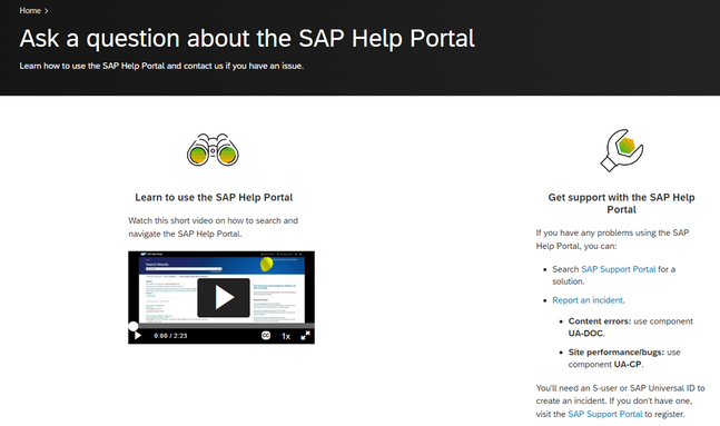 Learn more about SAP Help Portal