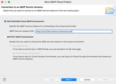 New ABAP Cloud Project