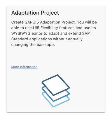Creation of an SAPUI5 Adaptation Project