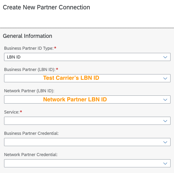 Configure Partner Connections Config