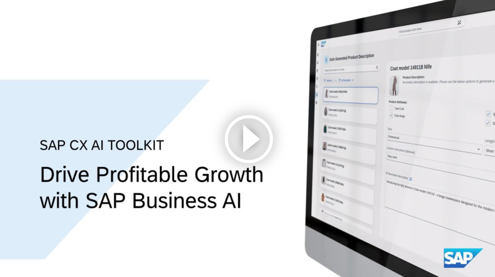 Drive Profitable Growth with SAP CX AI Toolkit