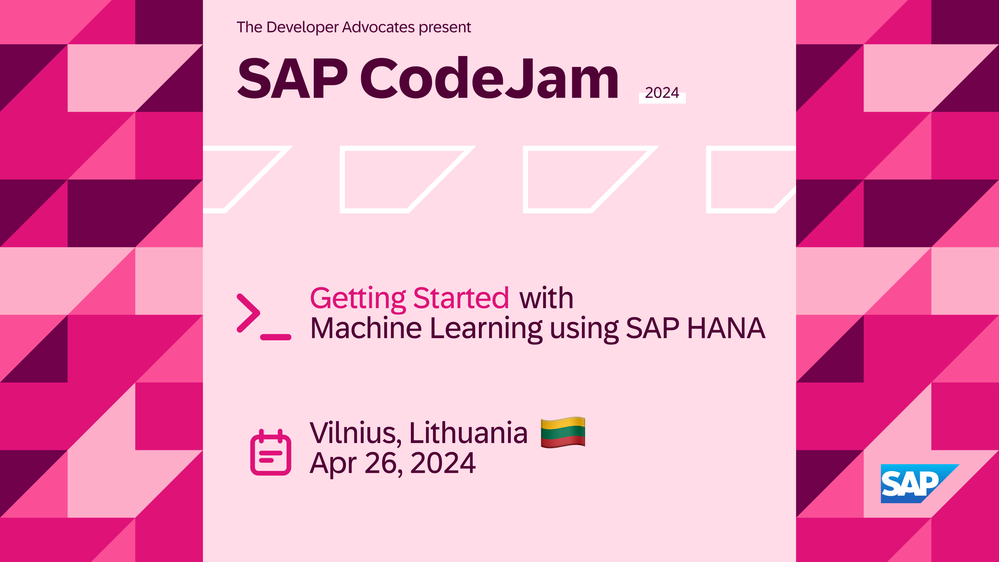 SAP CodeJam Vilnius 2024 on April 26