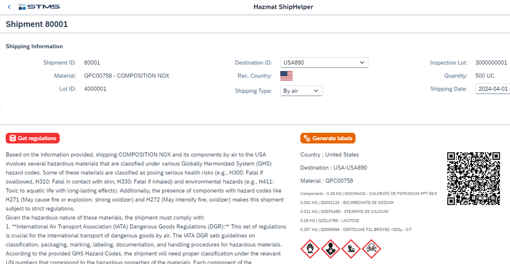 Smart Hazmat shipping - Hazardous Materials Compliance by STMS